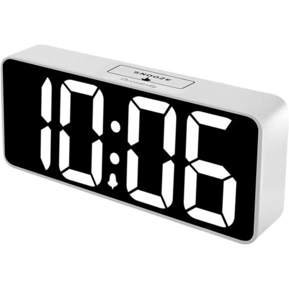 Large Digital Alarm Clock Big Numbers for Seniors & Visually Impaired, 9 Inches